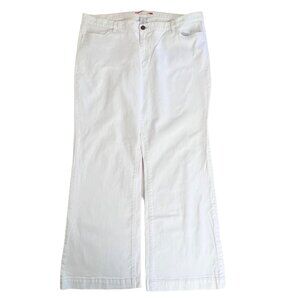 Womens Gap Long And Lean White Denim Jeans Size 20R Boot Cut